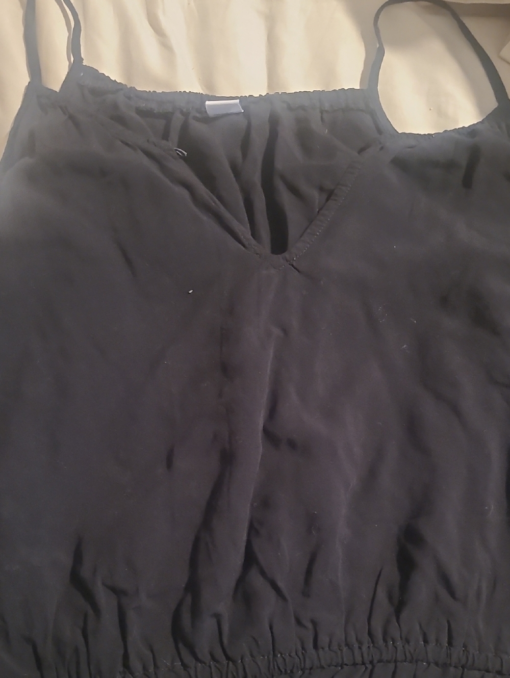 Old Navy Black Spaghetti-Strap V-Neck Short Romper